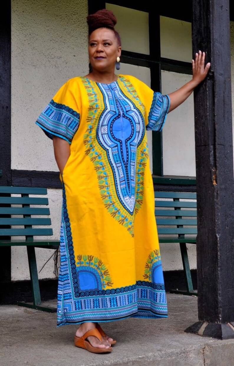 African Dashiki Dress / Long Kaftan African Wear