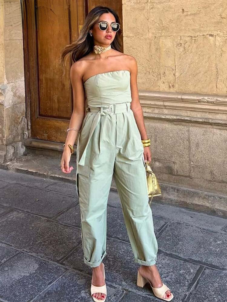 Long Jumpsuit Women Off Shoulder Jumpsuits