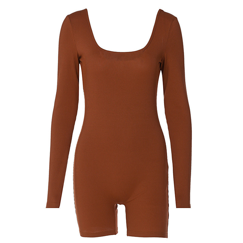 Discover the perfect blend of comfort and style with our U-Neck Long Sleeve Bodycon Butt-Lifting Sport Jumpsuit. Tailored for women, this jumpsuit features a flattering U-neck design, long sleeves, and a bodycon fit that enhances your figure. Ideal for sports and workouts, it provides the flexibility you need.