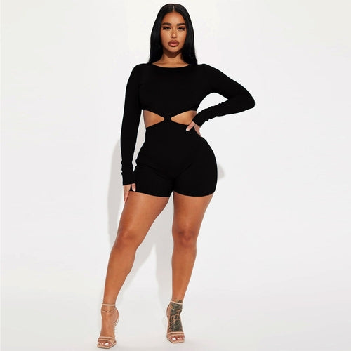 Autumn Women Clothing Sexy Casual Backless Jumpsuit