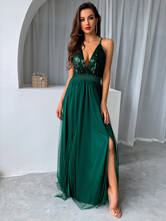 Sexy HIgh Split Swing Dresses