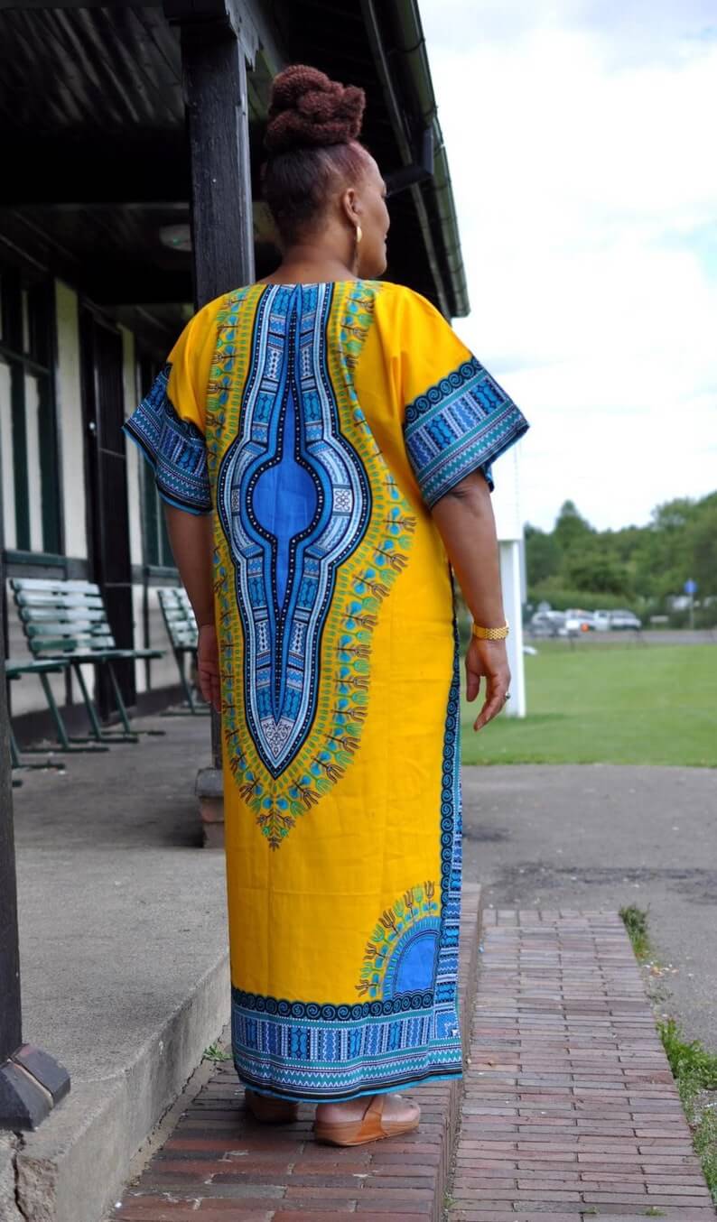 African Dashiki Dress / Long Kaftan African Wear