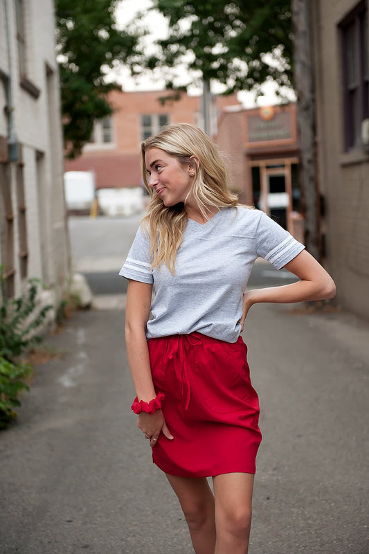 DT BREEZE Sporty Skirt in Red